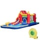 preview thumbnail 13 of 15, Costway 9-in-1 Inflatable Bounce Castle with Waterslide Splash Pool with 735W Blower