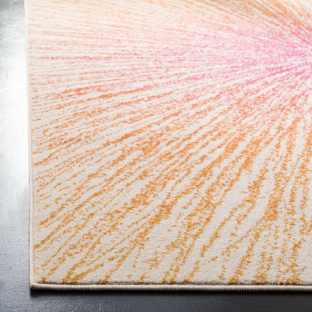 SAFAVIEH Evoke Juli Abstract Boho Burst Rug - 2'2" x 4' - Fuchsia/Cream