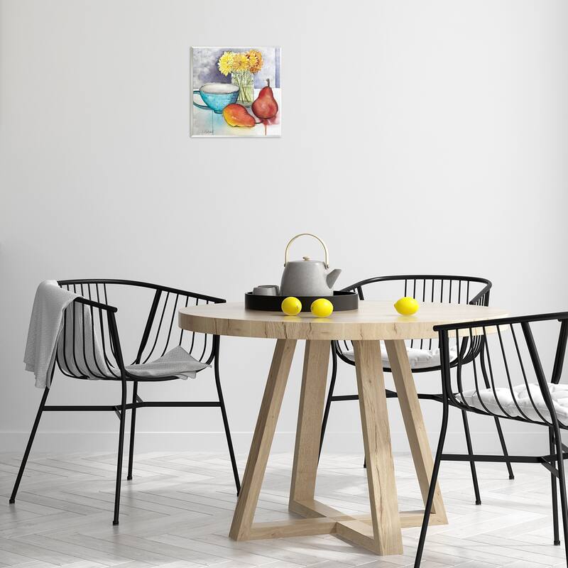 Stupell Modern Kitchen Teacup & Fruit Wall Plaque Art Design By Stephanie Fielden