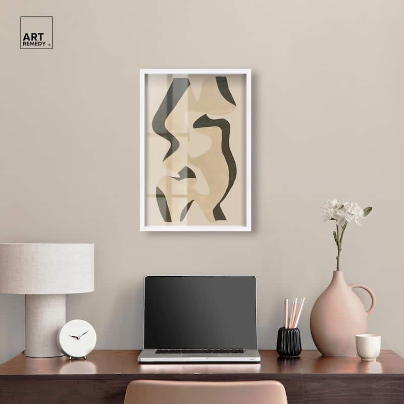Shapes of Sage I Shadowbox by Art Remedy