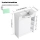 preview thumbnail 21 of 26, Jentoria 28" Bathroom Vanity with Sink, Mini FreeStanding Bathroom Vanity with Soft Close Door and Adjustable shelf