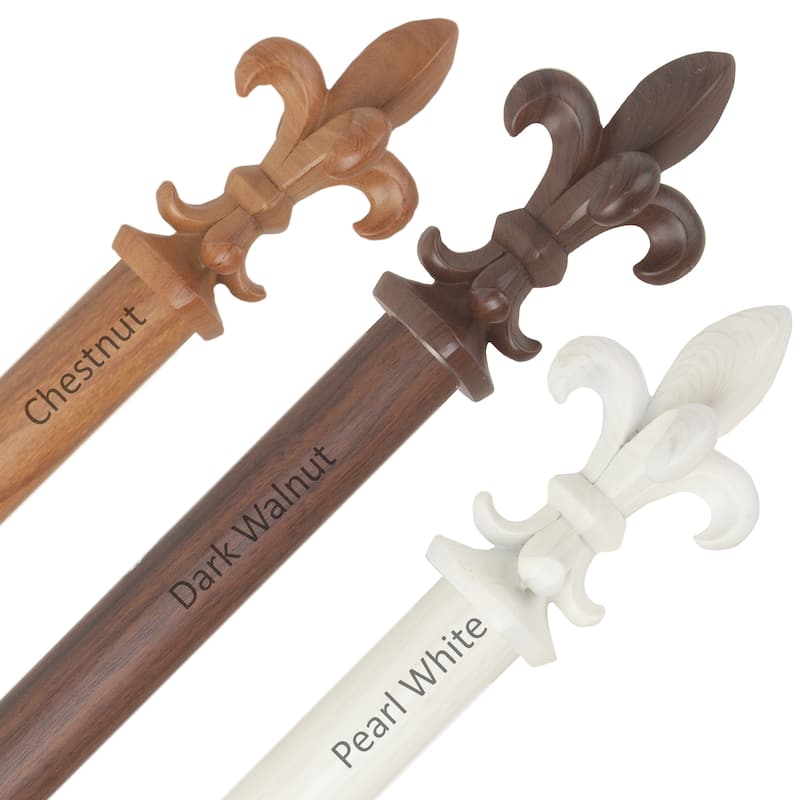 InStyleDesign Easton 1 inch Faux Wood Curtain Rod