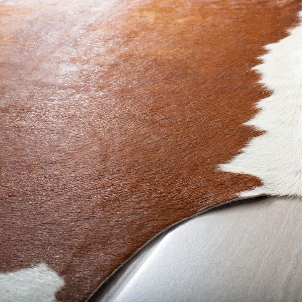 Safavieh Handmade Cow Hide Lorean Cabin Lodge Leather Rug On Sale Overstock 6128508