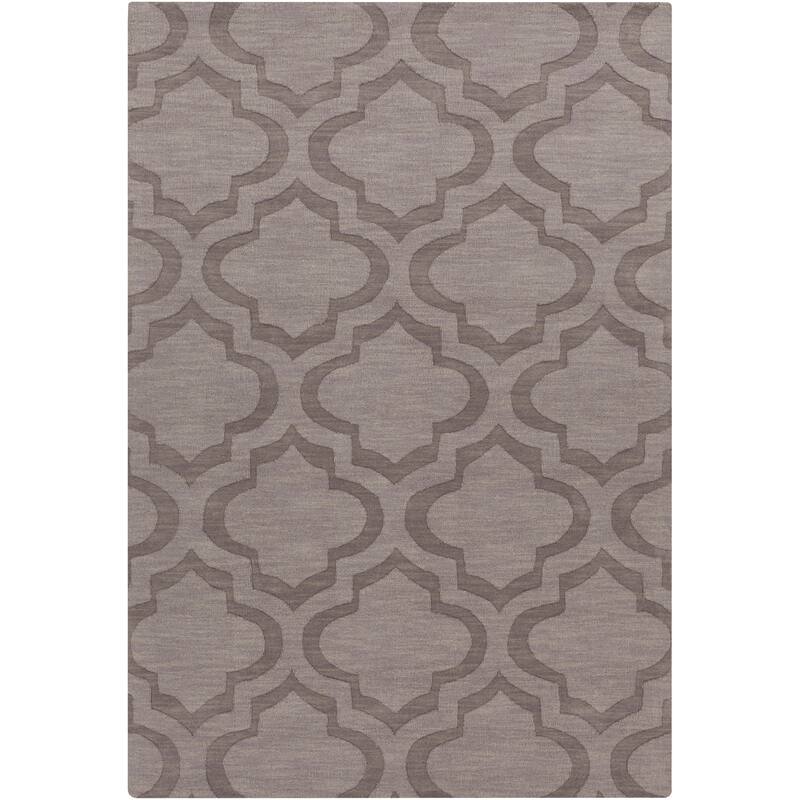 Hand-Woven Ali Tone-on-Tone Moroccan Trellis Wool Rug (6' x 9')