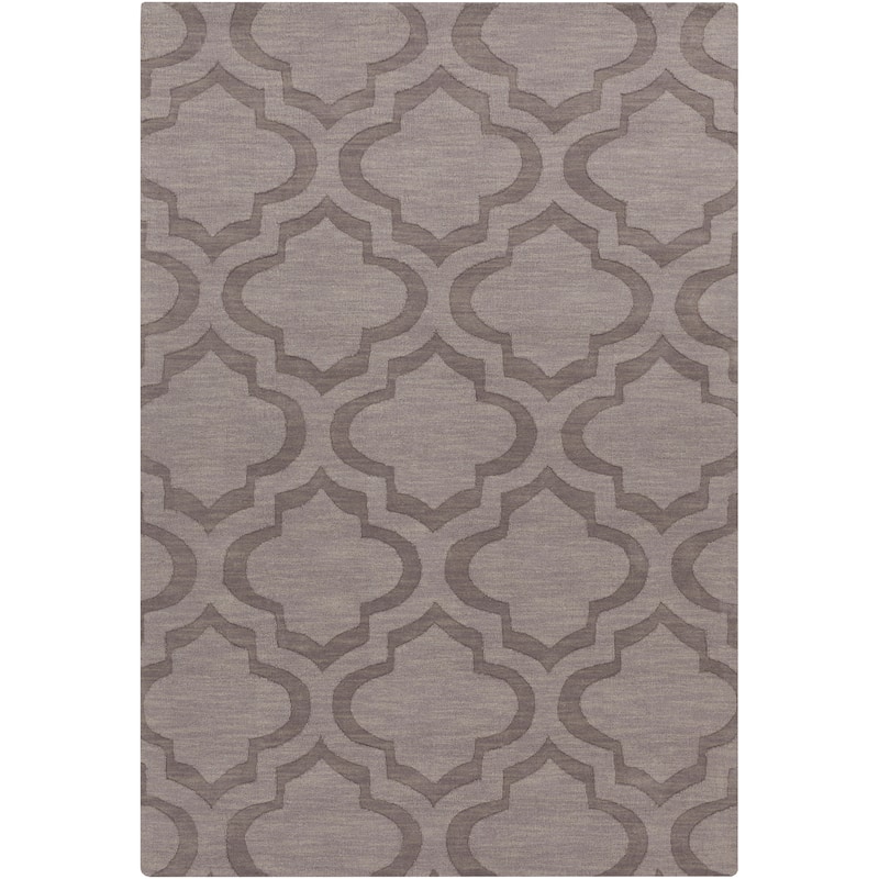 Hand-Woven Ali Tone-on-Tone Moroccan Trellis Wool Rug