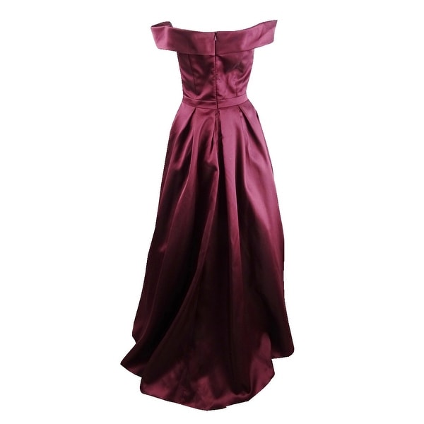 xscape dresses burgundy