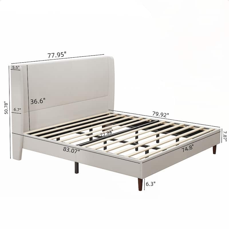 Harper Tall Headboard Upholstered Bed