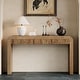 preview thumbnail 16 of 48, 54.3" Rustic Console Table with Fluted Drawers for Entryway or Living Room Natural