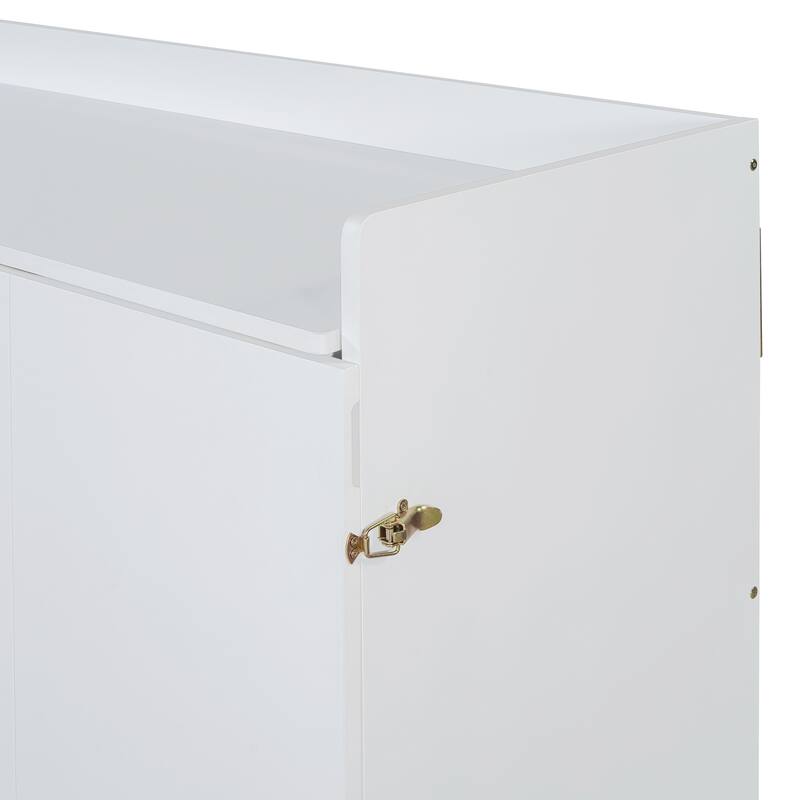 Queen Size Murphy Bed Wall Bed with Iron Legs, Modern Small Room Foldable Bed, Wooden Wall Bed Frame for Home Office