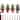 Solar Christmas Trees Wall & Fence Decor - 13.750 x 6.380 x 4.750