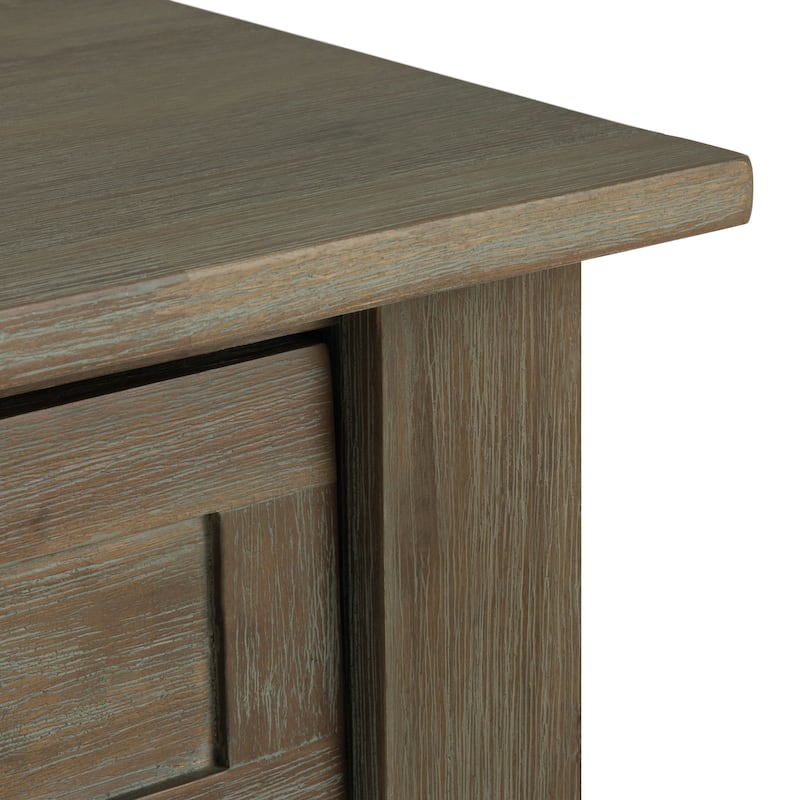 WYNDENHALL Garret SOLID ACACIA WOOD 22 inch Wide Square Rustic End Side Table - 22"W x 22" D x 22" H