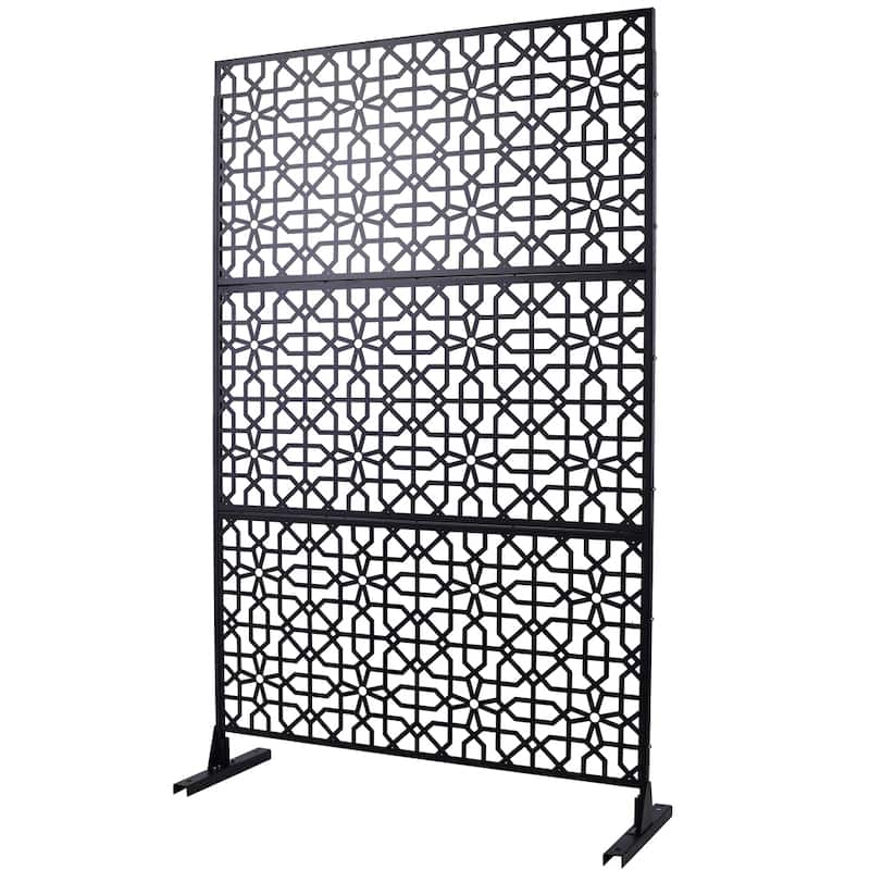 Outdoor & Indoor Privacy Screen Metal Privacy Screen 76" H×48" W