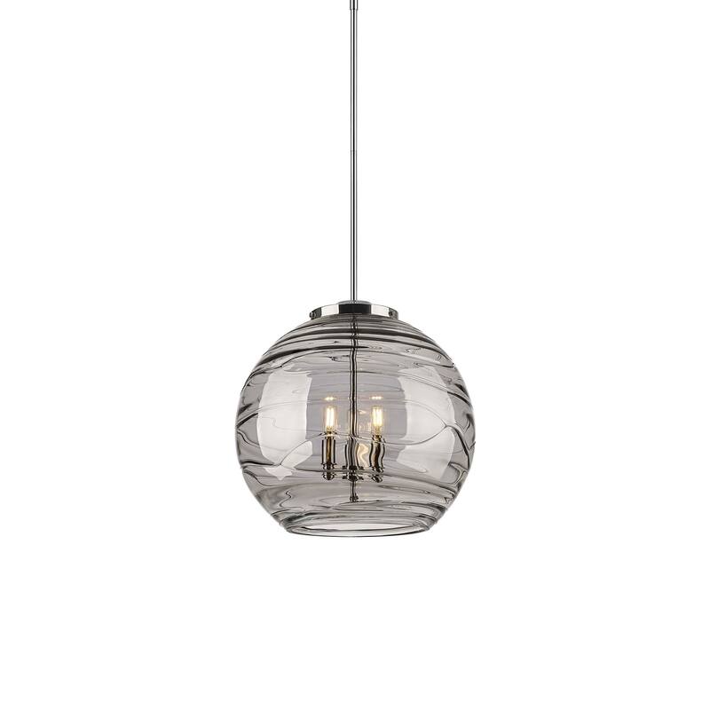 Innovations Lighting 221-3S-20-18 Athens Pendant Athens Deco Swirl 3 - Polished Chrome
