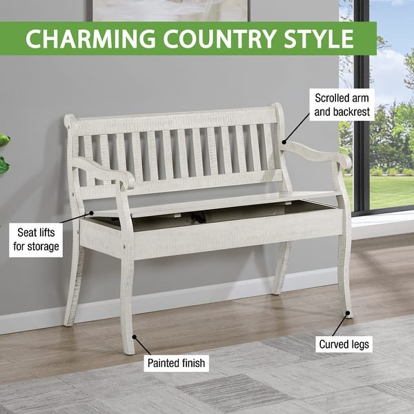 dimension image slide 4 of 6, Wakefield Storage Bench