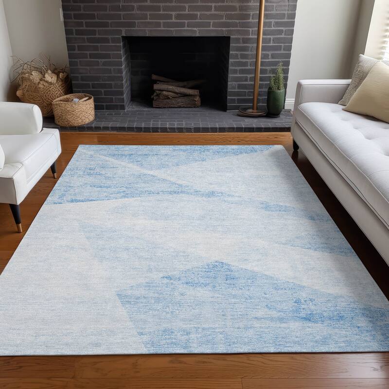 Premium Washable Super Soft Mayfield Rug - Denim - 10' x 14' - Rectangle