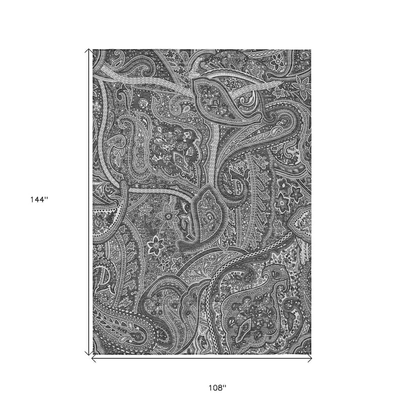 HomeRoots Paisley Traditional Rectangle Outdoor Rug