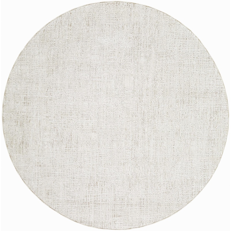 Livabliss Gakko Rustic Area Rug - Ivory - 6'7" x 6'7"