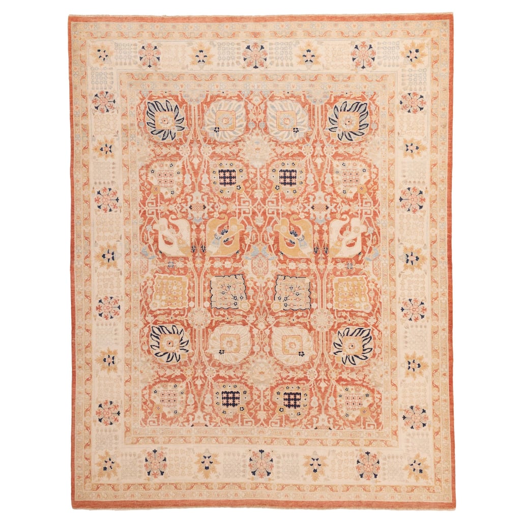 ECARPETGALLERY Hand-knotted Pako Persian 18 Of 20 Copper Wool Rug - 7'11 x 10'3