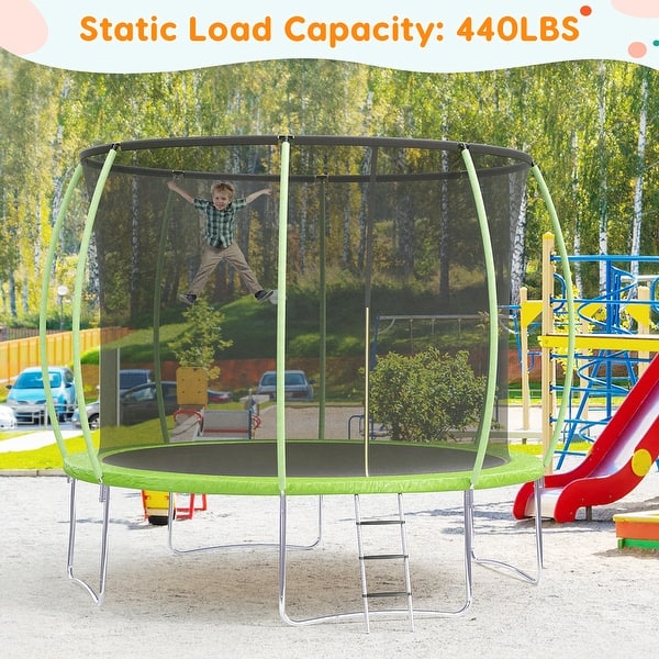 slide 2 of 8, Trampolines with Safty Enclosure Recreational Trampolines