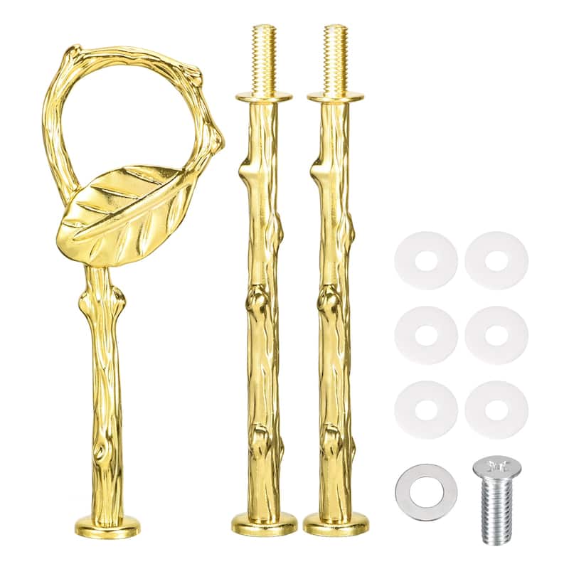 Cake Tray Stand Handle Cupcake Dessert Plate Hardware Fitting Holder Rod Stand Handle, 3-Tiers