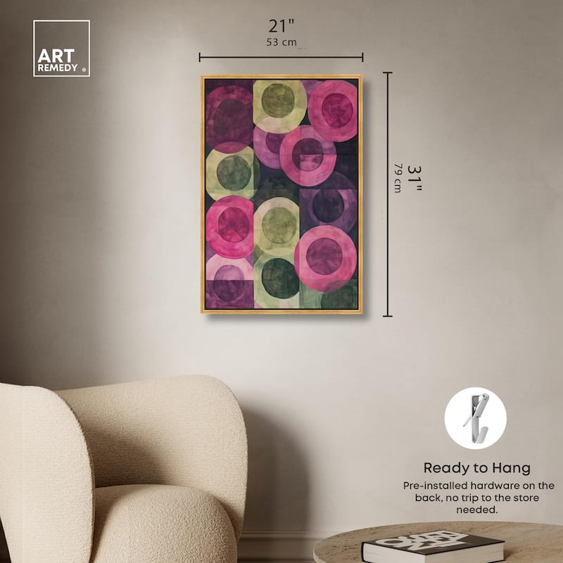 Orbital Pattern Canvas by Art Remedy