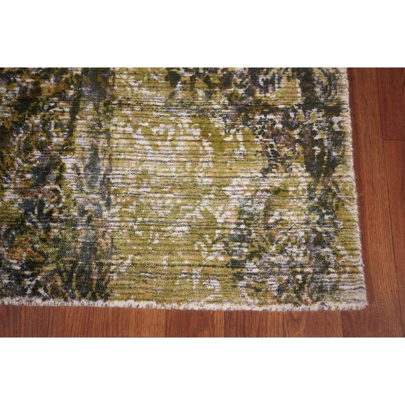 Contemporary Abstract Indian Area Rug Handmade Wool Carpet - 4'11"x 7'11"