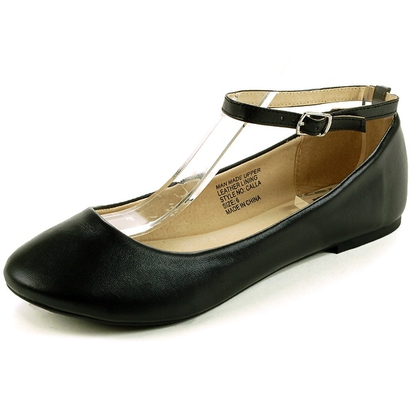 ladies black flat shoes size 6