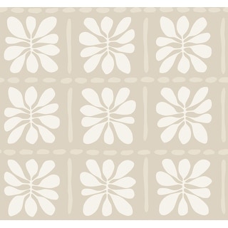 York Wallcoverings Mimosa Fleur Nude Wallpaper