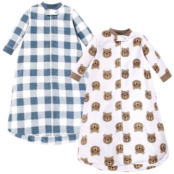 slide 1 of 1, Hudson Baby Infant Boy Long-Sleeve Fleece Sleeping Bag, Little Bear, 0-9 Months - Little Bear - 0-9 Months 0-9 Months - Little Bear