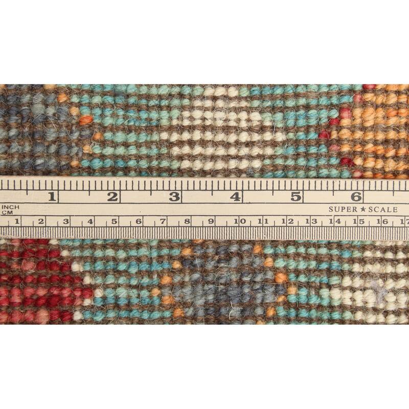 Balochi Adham Green/Ivory Rug - 3'3" x 4'10"