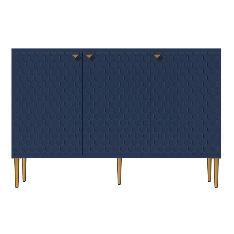 three-door cabinet - Blue