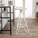 preview thumbnail 24 of 49, Trinity Modern Round Metal Backless Bar Stool with Hairpin Legs and Integrated Footrest for Kitchen Island & Home Bar