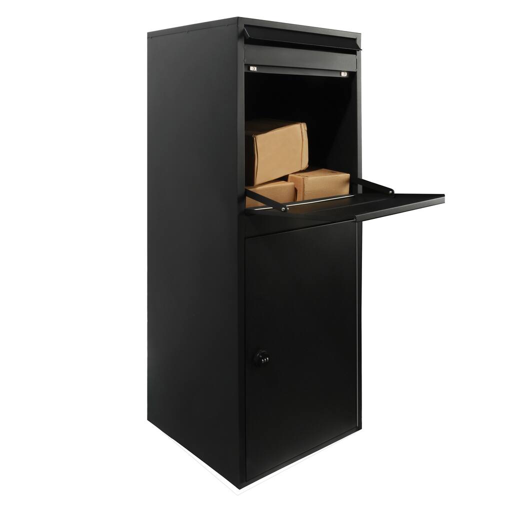 Freestanding Locking Package Delivery Box - N/A