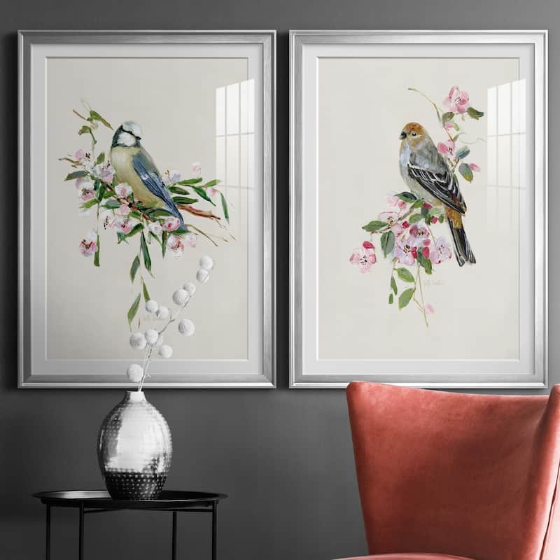 Spring Song Blue Bird Premium Framed Print - Ready to Hang