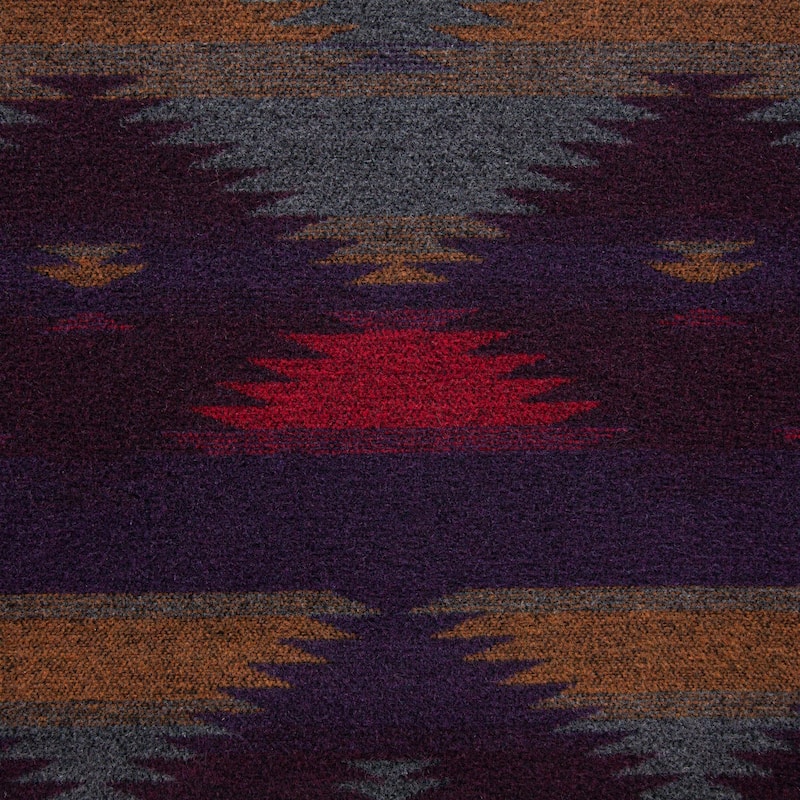 Paseo Road by HiEnd Accents Gila Wool Blend Western Aztec Square Pillow, 22"x 22"