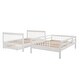 preview thumbnail 9 of 37, Full-Over-Full Convertible Bunk Bed with Storage Stairway & Twin Trundle, Soild Wood Bunk Bed Frame w/Full-Length Guardrail