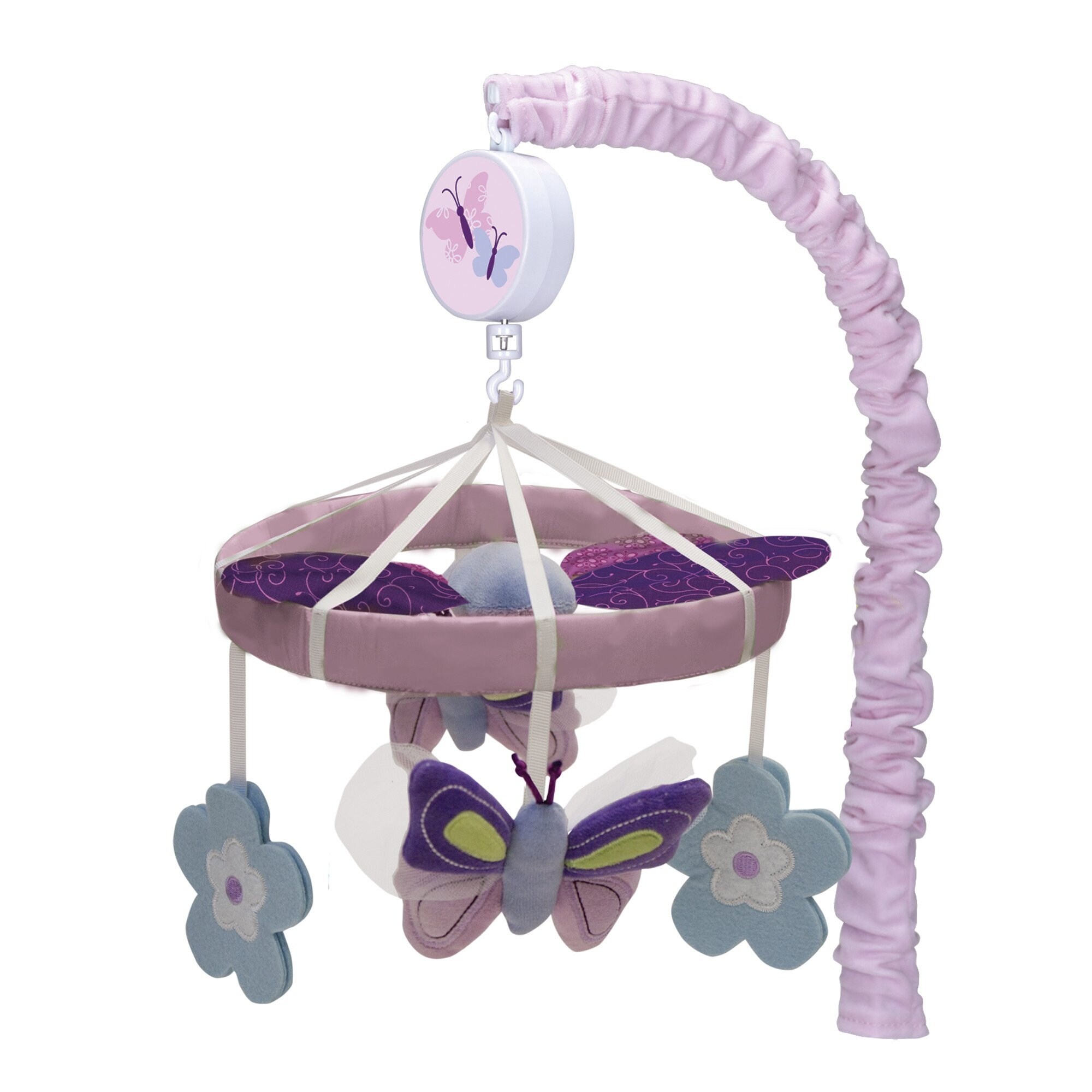 purple baby mobile