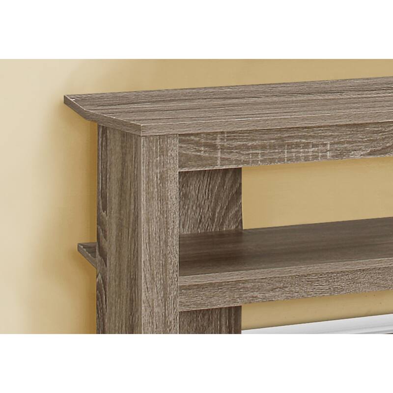 Contemporary 42" TV Stand with Open Shelves, Storage for Gaming & Media, Media Console for Living Room or Bedroom