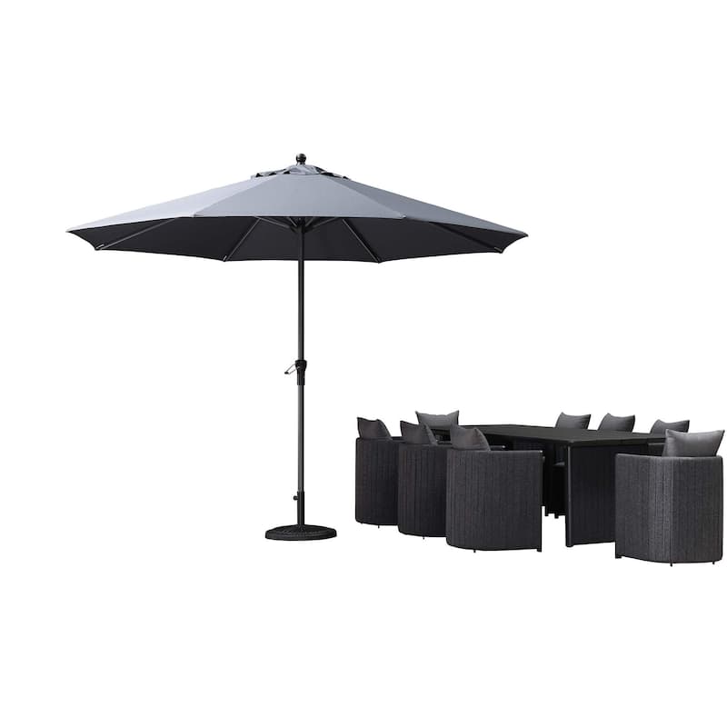 PURPLE LEAF Durable Solid Outdoor Market Umbrella Patio Table Umbrella