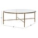 preview thumbnail 8 of 6, SAFAVIEH Couture Jessa Oval Metal Coffee Table - 40"W x 30"D x 15"H