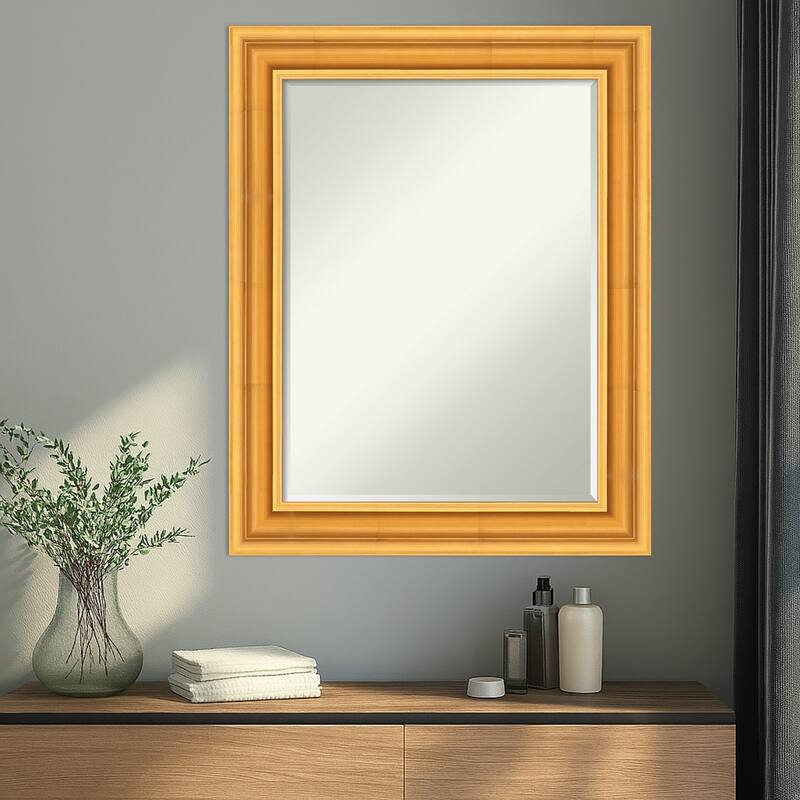 Sierra Half-Inch-Bevel Wood Framed Wall Mirror