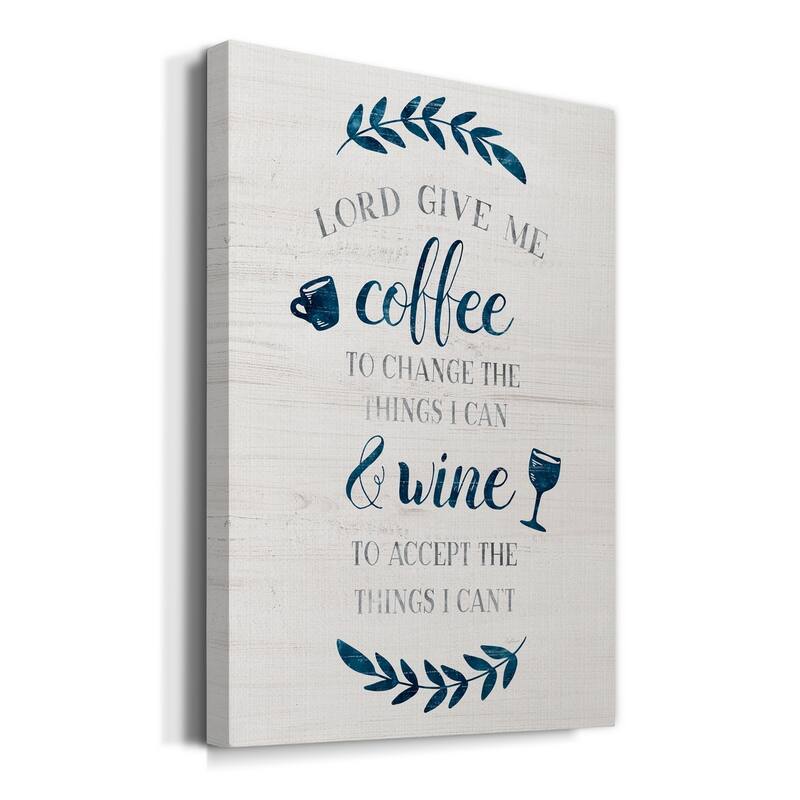 Coffee & Wine Premium Gallery Wrapped Canvas - Ready to Hang