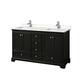 Option Dark Espresso / Carrara Cultured Marble Top /