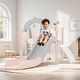 preview thumbnail 1 of 0, Slide & Swing Set 5 in 1, Kids Climber Slide Playset with Telescope