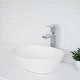 preview thumbnail 8 of 7, STYLISH 16 inch Porcelain Ceramic Oval Vessel Sink Above Counter - 15 3/4" x 13 3/8" x 5 3/4"