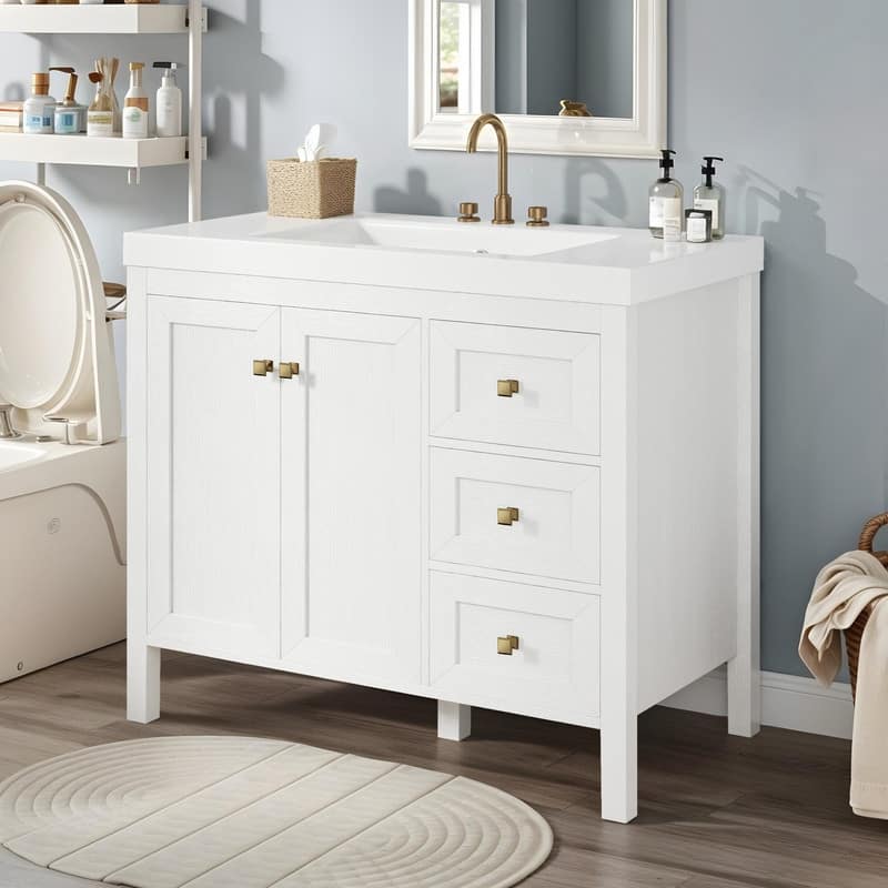 Moasis 36"/42" Bathroom Vanity Cabinet with Sink