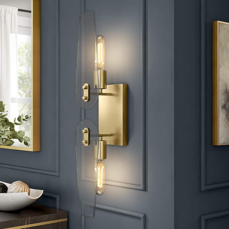 Bergen Beach 2 Light Wall Sconce - 4.5