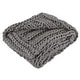 preview thumbnail 5 of 6, Modern Threads Luxury Chunky Knit Acrylic Bed Sofa Throw