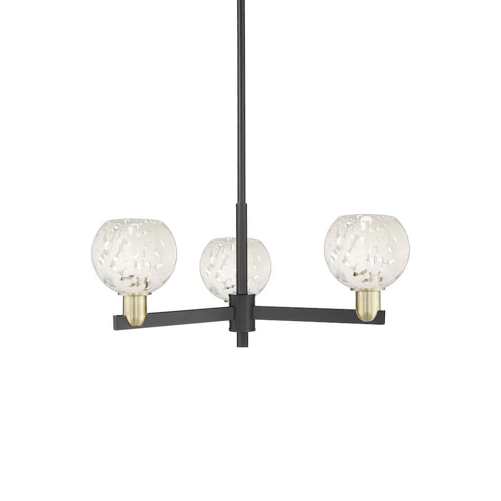 Innovations Lighting 716-3CR-10-28 White Mouchette Chandelier White