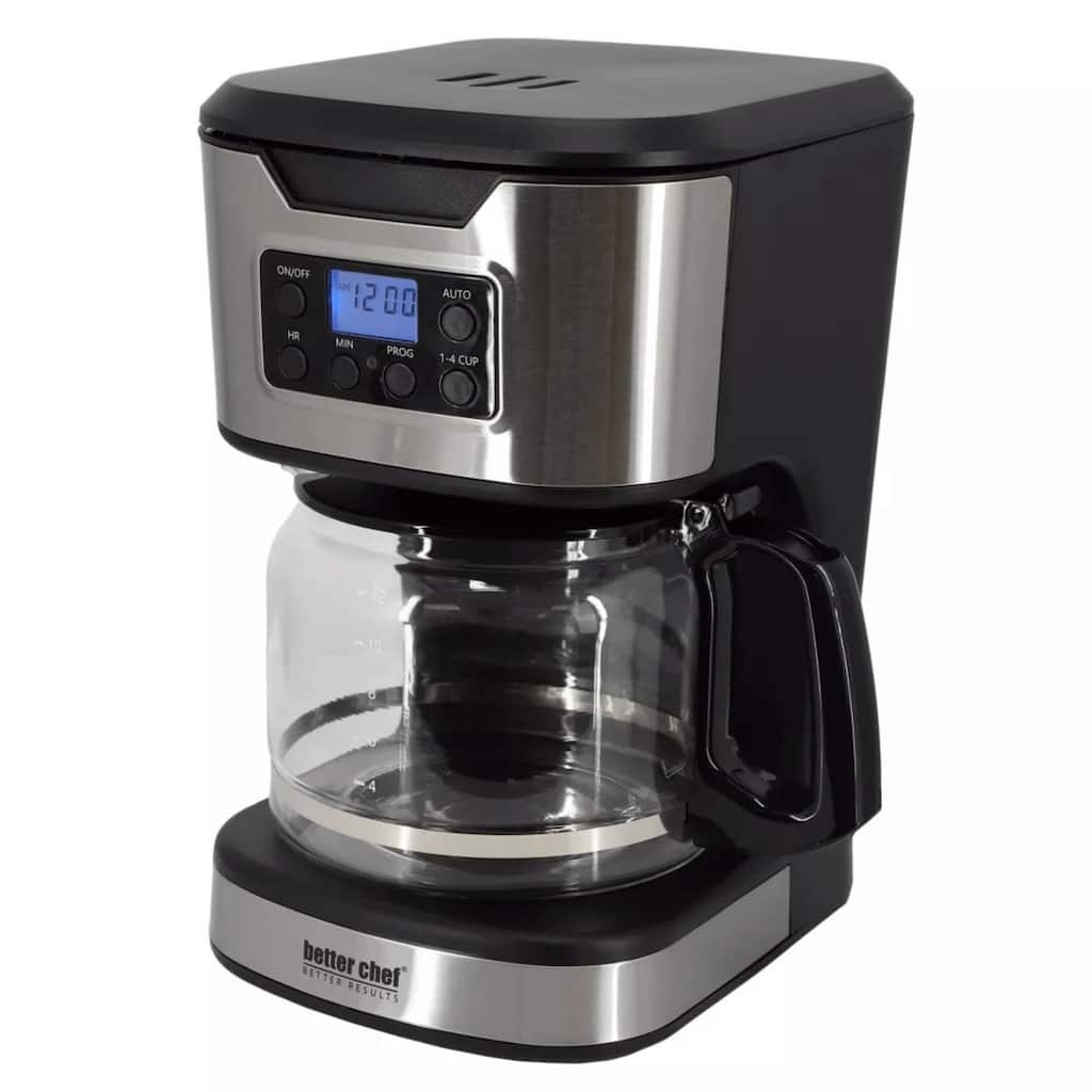 Better Chef 12-Cup Programmable Coffee Maker with Stainless Steel Accents